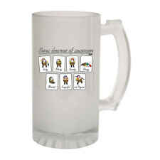 Seven Dwarves Of Menopause Novelty Gift Frosted Glass Beer Stein - Gift Boxed picture