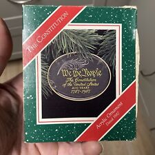 HALLMARK THE CONSTITUTION 1987 CHRISTMAS KEEPSAKE ORNAMENTS WE THE PEOPLE picture