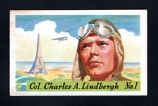 1936 Heinz Famous Aviators F277-4 #1 / COL. CHARLES A. LINDERGH 1st Series EX+ picture
