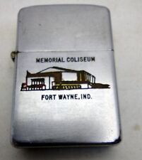 1950's Zippo Memorial Coliseum Fort Wayne Indiana Pat 2517191 Steel Insert picture