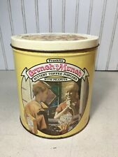 Franklin Metal Tin Can Crunch 'n Munch Buttery Toffee Popcorn Advertising Ads picture
