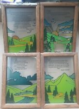 DR ROBERT SCHULLER MINISTRIES PAINTED GLASS LOT OF 4 (7