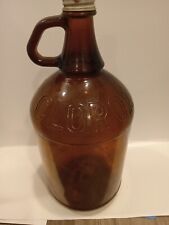 Vintage Glass Clorox Bottle Embossed Amber Brown   picture