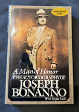 Joseph Bonanno 'A Man of Honor' signed book Mobster Crime Family 1st Ed rare picture