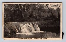 Sulphur OK-Oklahoma, Platt National Park, Little Niagara Falls Vintage Postcard picture