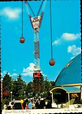 SIX FLAGS OVER GEORGIA Ground View of 180-feet Sky Hook c1969 Vintage POSTCARD picture