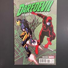 Daredevil 26 SIGNED Mark Waid VARIANT Marvel 2013 Iron Man cover Paolo Rivera picture