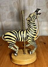 Vintage 80s Willitts Tobin Fraley Signed Limited Edition American Carousel Zebra picture