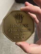 Rolex Oyster Perpetual Official Retailer Sign Display Dealer Collectible picture