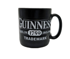 Guinness Dublin Ireland 1759 Trademark Black Raised Coffee Mug Cup Guinness & Co picture