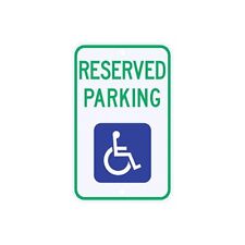 ADA Disabled Handicap Reserved Parking Sign Municipal Grade D.O.T. R7-8NRA5RK picture