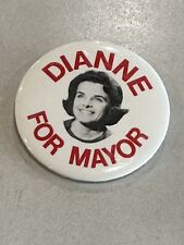 Vintage 1980s DIANNE FEINSTEIN for Mayor CAMPAIGN BUTTON picture