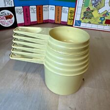 Vintage Tupperware Measuring Cups Set of 6 #761 - #766 Pale Yellow picture