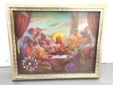 Jesus Christ and The 12 Apostles Last Supper Halograph Halographic Picture Clock picture