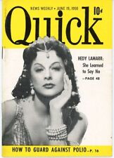 Quick Magazines ~ Lot of 9  Hollywood Actresses Hedy Lamarr  Stanwyck Gardner  + picture