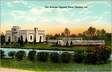 Postcard Goshen IN Sewage Disposal Plant picture