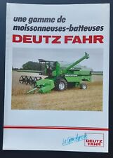 Leaflet Tractor Booklet Deutz Fahr Combine Harvester 8 5/16x11 13/16in 2 Pages picture