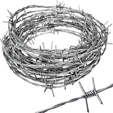 Real Barbed Wire 25Ft 18 Gauge - Great for Crafts, Fences, and Critter Deterrent picture