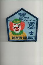 1984 Deaver District Under The Big Top Day Camp patch picture