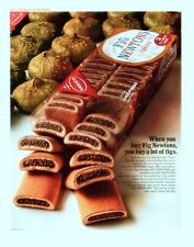 1967 Nabisco Fig Newtons Cakes Vintage Print Ad Two Stay Moist Packet Chewy  picture