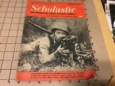 original Vintage: Nov 16-21, 1942 Scholastic weekly - 40pgs - as found, w answer picture