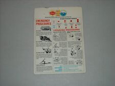 Vintage Schaefer Beer CIRCLE OF SPORTS FISHING & BOATING PROCEDURES CARD picture
