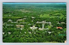 Poughkeepsie NY-New York, Aerial View Of Vassar College Vintage c1989 Postcard picture