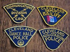 4 Rarer Vintage  Cleveland Police Patches  picture