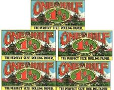 5x Adam's Apple One & A Half Vintage 1 1/2 1.5 Rolling Papers 32 Lvs/Pk USA Shpd picture