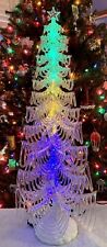 ￼Vintage JC Penney 23” Acrylic ALL THE GLIMMERINGS Color Lighted Tree: Christmas picture