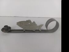 Fish Taper Candle Holder Laser Cut Galvanized Metal picture