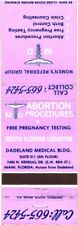 Miami Florida Dadeland Medical Bldg. Birth Control Vintage Matchbook Cover picture