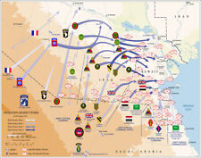 Map of Ground Operations of Operation Desert Storm from February 24-28th 1991 picture