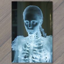 POSTCARD Fashionable Skeleton X-ray image stylish dress fashion anatomy💀👗🎨 picture