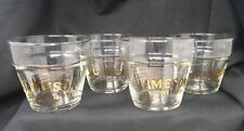 Vintage Jameson Irish Whiskey Rocks Glass set of 4. SEE NOTE picture