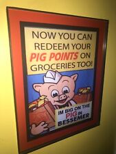 Piggly Wiggly Points Grocery Store Kitchen Diner Advertising Sign picture