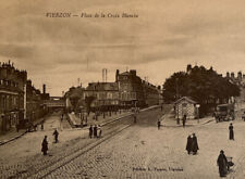 Antique Early 1900s Litho Postcard Carte Postale Place de la Croix Blanche Paris picture
