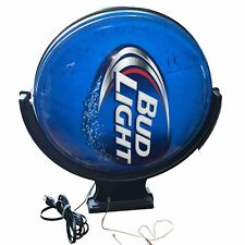 Budweiser Bud Light Beer Rotating Spinning Wall Lamp Lights Up Working picture