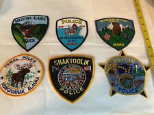 Alaska Police  Law Enforcement collectable Patch Set 6 pieces full size. picture