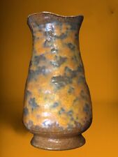 Vintage MCM Royal Haeger Orange Peel Lava Glaze Art Pottery Vase Large 12” picture