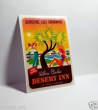 Desert Inn, Las Vegas Vintage Style Travel Decal / Vinyl Sticker, Luggage Label picture