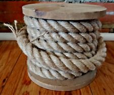 Beach Theme Accent - Spool Of Nautical Rope 4 ½” tall x 5” in diameter picture