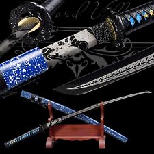 Handmade Katana/Carbon Steel/Samurai Sword/Blue/Fighting Master/Sharp/Full Tang picture