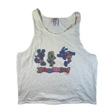 Disney We Be Jammin reggae 90s tank top Mickey Mouse Goofy Donald Duck vintage picture