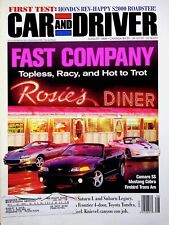 FAST COMPANY TOPLESS, RACY, AND HOT TO TROT - CAR AND DRIVER MAGAZINE, AUG 1999 picture