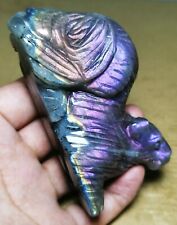 Polished Nice Rainbow Purple Flash Labradorite Spectrolite Reiki Mouse Stone picture