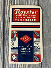 Vintage Royster 6 Plant Food Free Flower Fertilizer Notebook picture