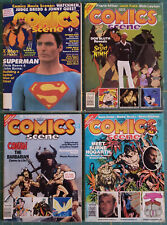(Lot of 4) COMICS SCENE magazines: Nos. 3, 4, 5 (1982) + No. 1 (1987) picture