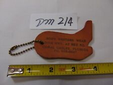 Justin Boots Keychain Advertising Leather Bob's Western Wear Coral Gables Fl picture