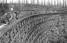1918 Logging Railroad Trestle, Washington Old Photo 11